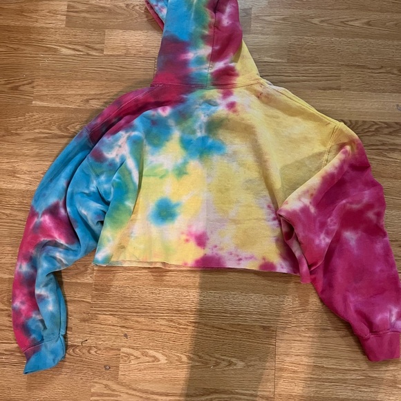 Hendrix tie dye cropped womens hoodie L - Picture 10 of 10